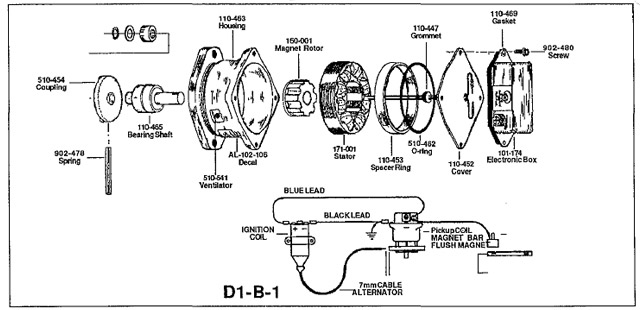 Altronic I Ignition System exploded view image