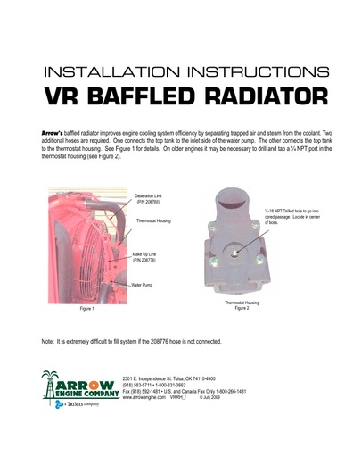 Radiator Hose Installation Instructions